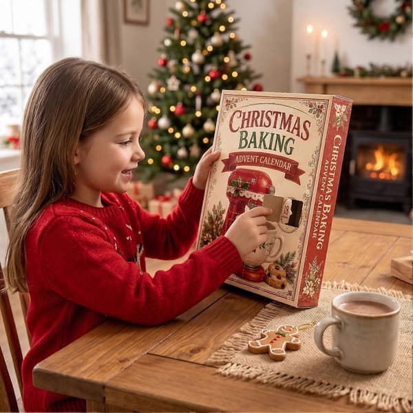 2026 Julebakst-adventskalender – 24 dagers akryl – gave til barn til juletreet