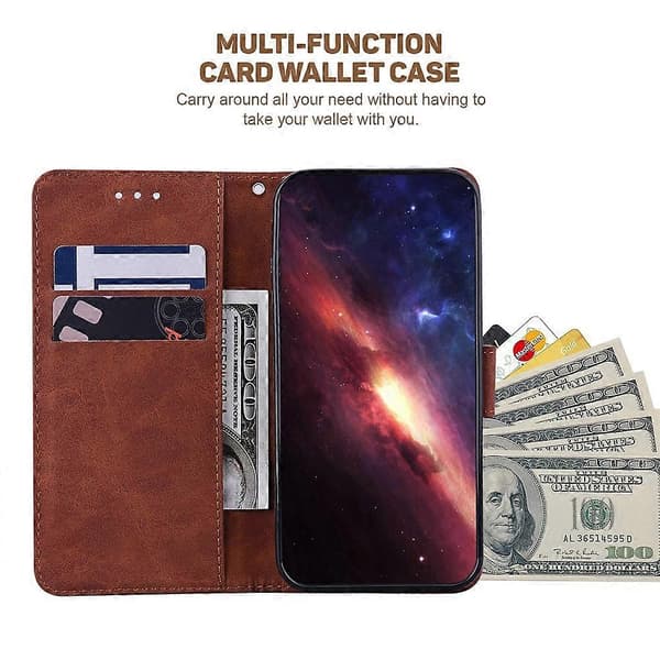 Compatible For iPhone 17 Air Case Geometry Pattern Leather Wallet Phone Cover With Wrist Strap
