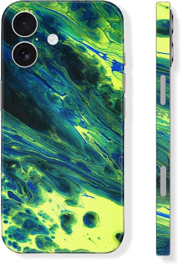 Skin Wrap Grøn Mærkat Kompatibel med iPhone 16 (16)