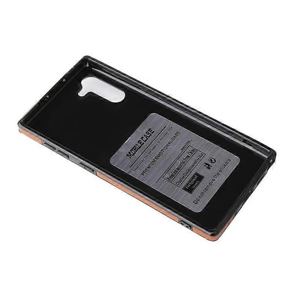 Samsung Galaxy Note10 pehmeä nahkainen lompakkokotelo