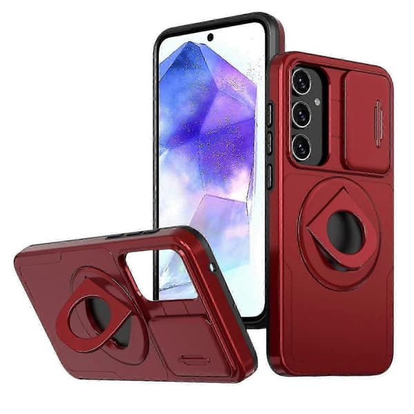 For Samsung Galaxy A55 5G Camshield MagSafe Ring Holder Armor Phone Case