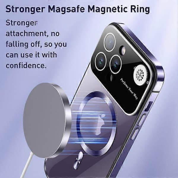 För iPhone 15 Aromaterapi MagSafe Magnetiskt Mobilskal
