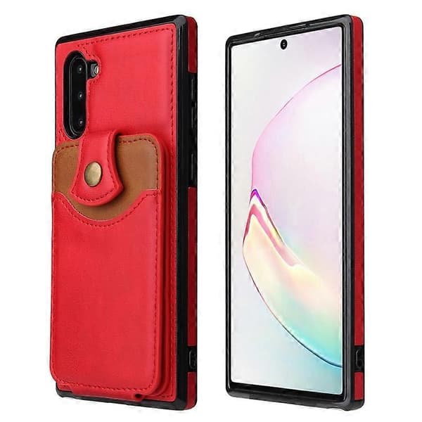 Samsung Galaxy Note10 pehmeä nahkainen lompakkokotelo