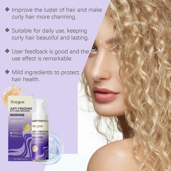 Volumizing Curl Defining Mousse Inneholder Bivoks, Vitamin E og Avokadoolje