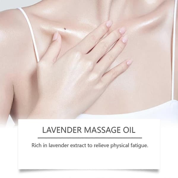 Lavendel Massage- & Hårolja - Närande, Mångsidig, Avkopplande Doft, 100ml