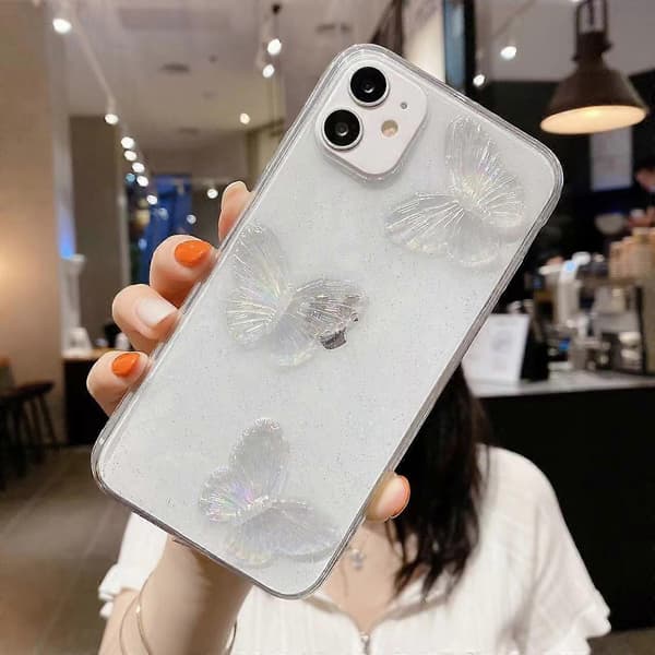 Sommerfugl TPU telefoncover til iPhone 15