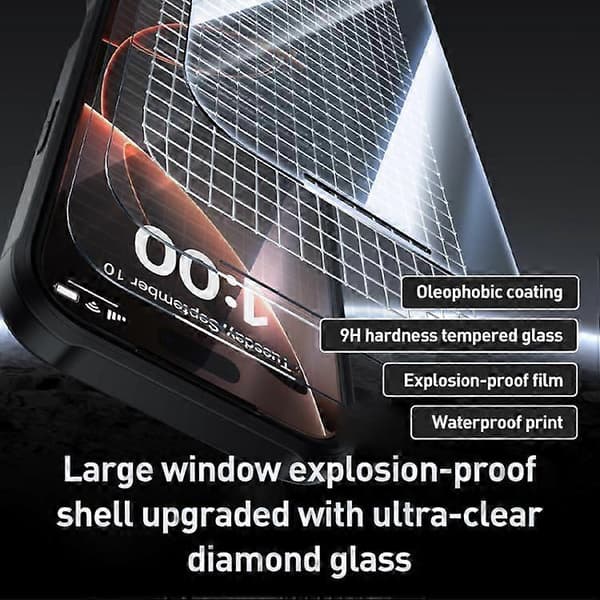 iPhone 17 Dubbelsidigt Skyddsfodral i Plastglas