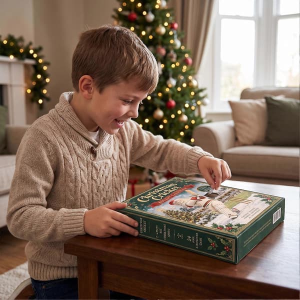 Jule-krekling adventskalender – 24-dagers akryl – for barnas borddekorasjon