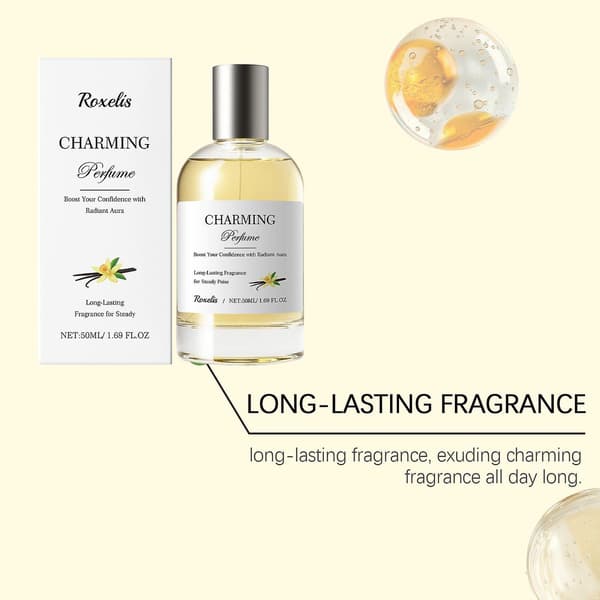 Amber Vanilla Perfume Spray Leaves Scent to Remove Odor Light Scent Elegant and Refreshing Daily Perfume Spray, 50ML