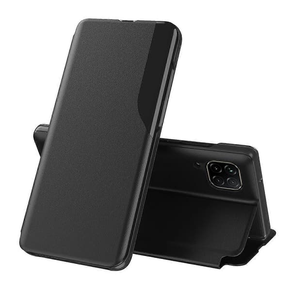 För Samsung Galaxy A12 Attraction Flip Holder Läder Phone Case (Blå)