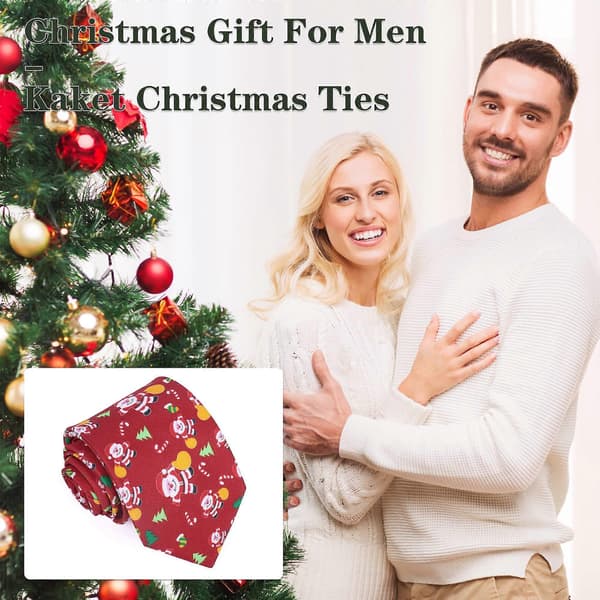 Juleslips til mænd, juleslips til mænd, julemandsslips, juleslips, festslips, juleslips