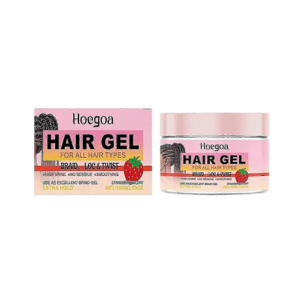 Flätgel, 1 st 100 g Ingen flaga Extra stadga Hög glans Långvarig för Locks Cornrows Slätar ut friss