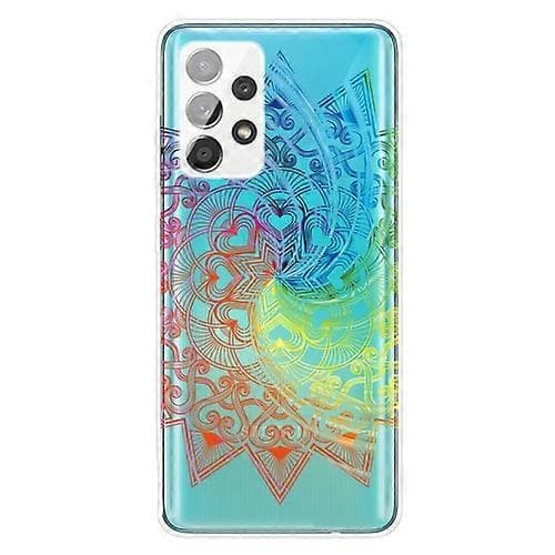 Til Samsung Galaxy A32 5G Gradient Lace Transparent TPU-telefondeksel