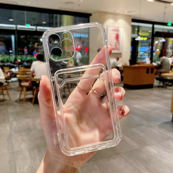 Beskyttende magnetisk deksel til iPhone 16-serien med kortholder iPhone 16 Pro