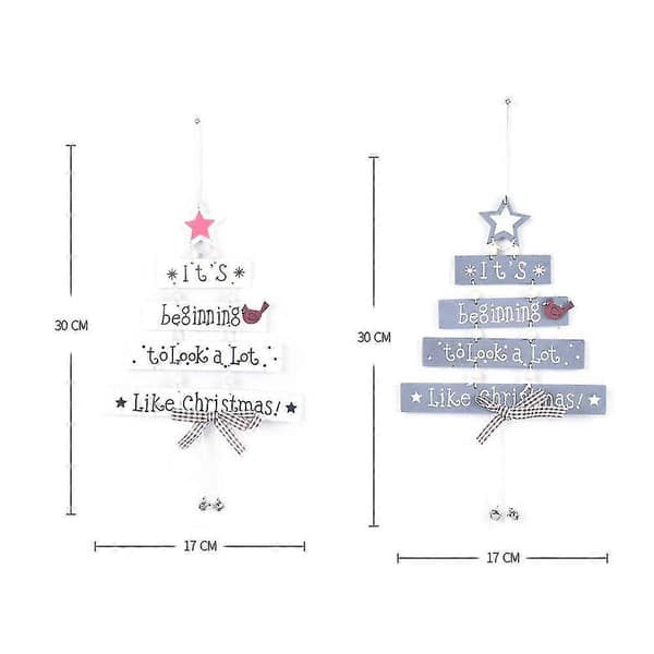 Julgransformade juldekorationer i trä - Prydnader för julgranar