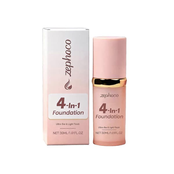 Foundation 4-in-1 - Color-changing foundation, Medium coverage, Hypoallergenic, Long-lasting and waterproof, Neutral finish