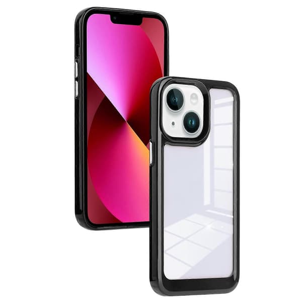 För iPhone 13 Solid Solor TPU Space Akryl Mobilskal