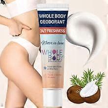 Helkroppsdeodorantkräm för kvinnor, persika- och vaniljblomdoft, aluminiumfri deodorant, 72 timmars luktskydd