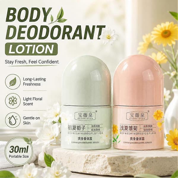Roll-On Bodylotion Frisk Pendling Porevenlig Lugtnedbrydning