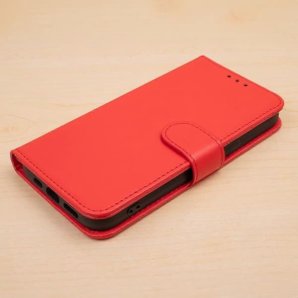 iPhone 16 Plus - Bogomslag Etui Mobilpung Rød