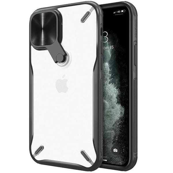 Nillkin Cyclops -kotelo - iPhone 12 Prolle / iPhone 12:lle - musta