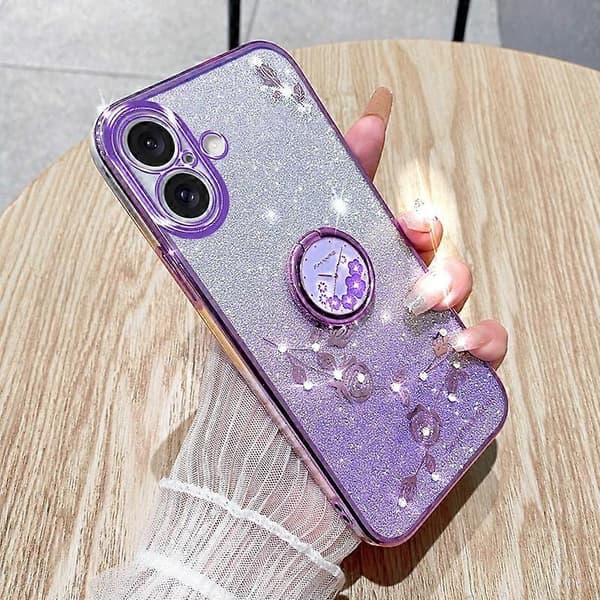Gradient Blomstercover til iPhone 16 Plus