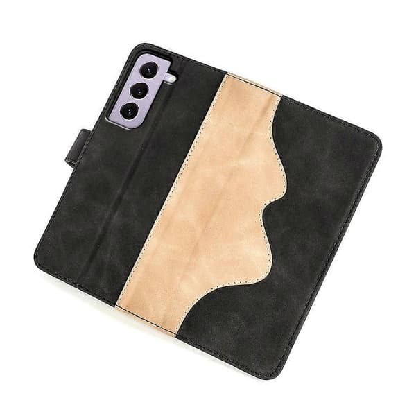 (Ny) För Samsung Galaxy S23 5G Stitching Horizontal Flip Läder Phone Case