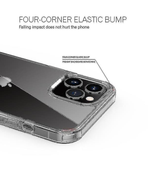 Til iPhone 12 Pro Max Gennemsigtigt Cover