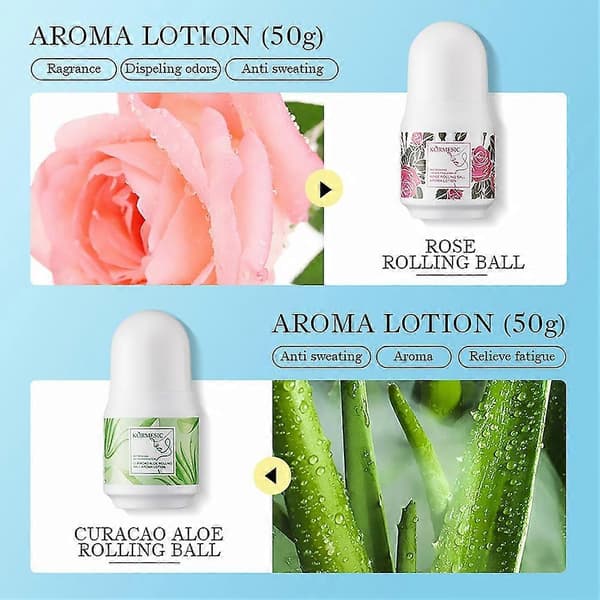 KORMESIC Rolling Ball Aroma Lotion - Luktskydd Uppfriskande Doft Resestorlek