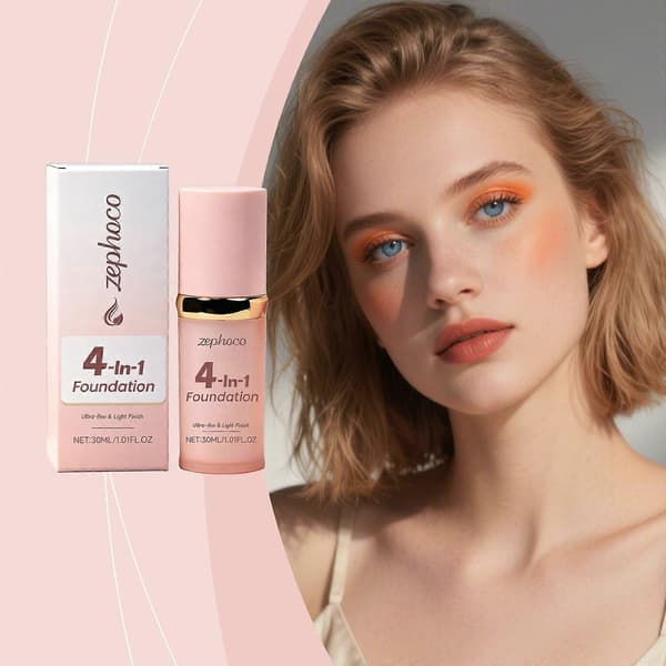 Foundation 4-in-1 - Color-changing foundation, Medium coverage, Hypoallergenic, Long-lasting and waterproof, Neutral finish