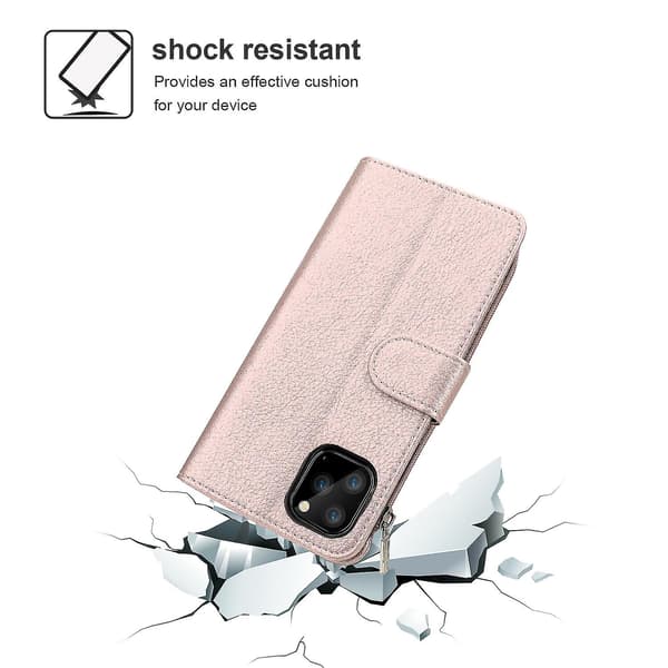 Iphone 11 Fodral Plånbok Med Rem Korthållare Pu Läder
