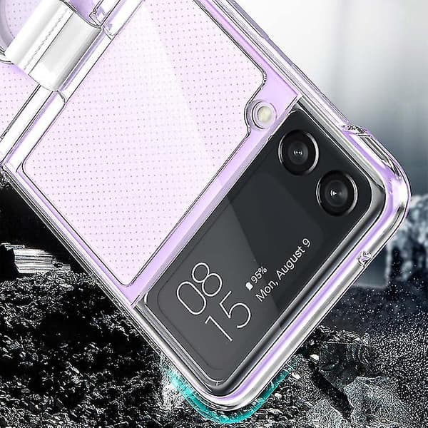 Til Samsung Galaxy Z Flip4 5g Pc Pvc Ring Telefoncover