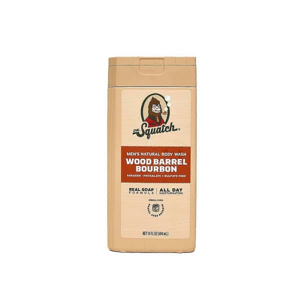 Dr. Squatch Kropsvask til mænd uden eksfoliering - Wood Barrel Bourbon - 414 ml
