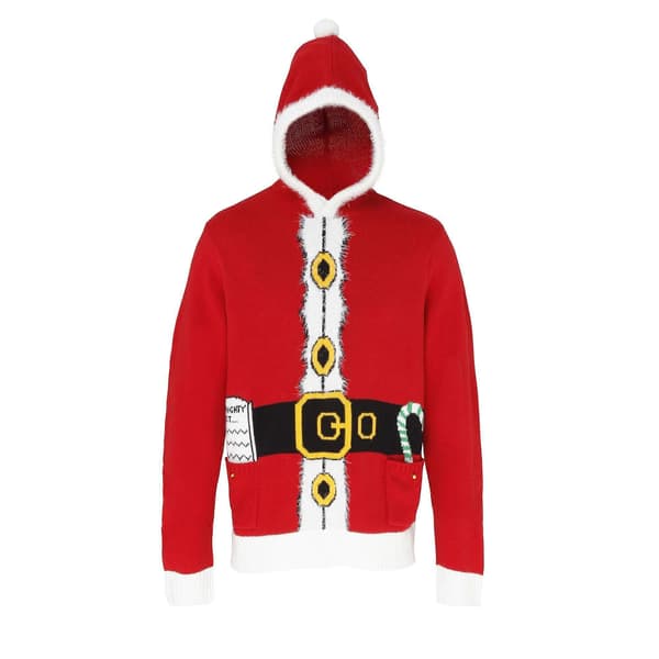 Christmas Shop Unisex Julemandstrøje med hætte til voksne