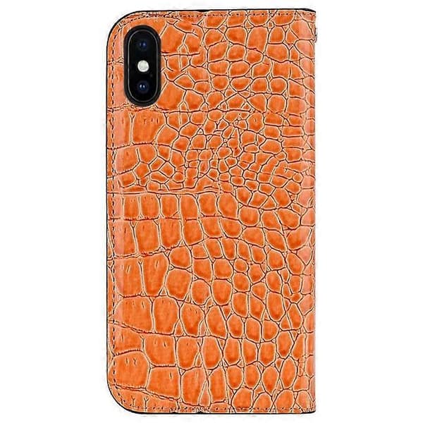 Krokodillelæder Flip Cover til Apple iPhone X