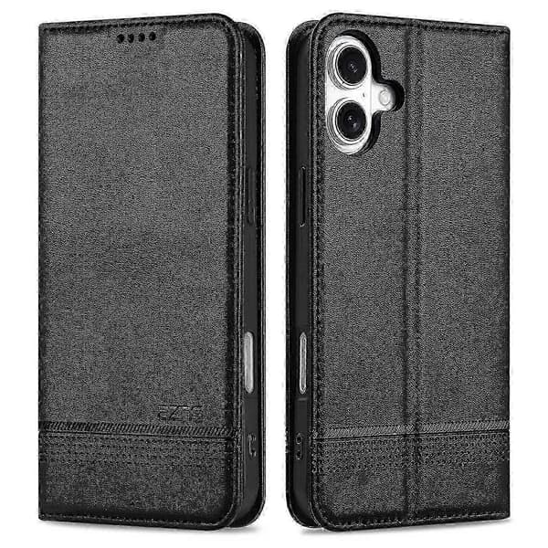 iPhone 16 Læderpungcover - Kaffe