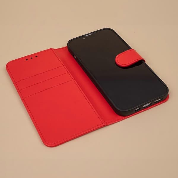 iPhone 16 Plus - Bokfodral Fodral Mobilplånbok Röd