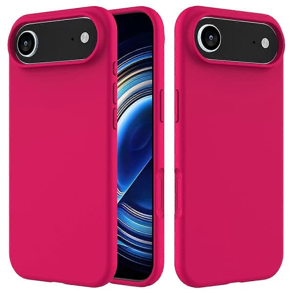 Til iPhone 17 Air-deksel, fallsikkert flytende silikonmykt fôr bakdeksel - Rose