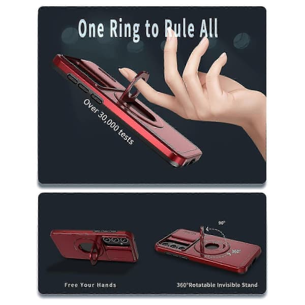 For Samsung Galaxy A55 5G Camshield MagSafe Ring Holder Armor Phone Case