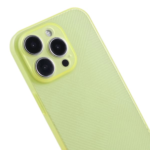 Til iPhone 13 Pro Max Hard Pc Wave Texture Cover Kamerabeskyttelse Gennemsigtigt Telefoncover