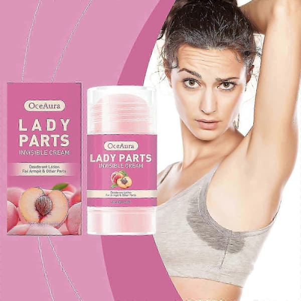 Helkroppsdeodorantstick för kvinnor, persikasmak deodorantstick, aluminiumfri, 72h luktskydd