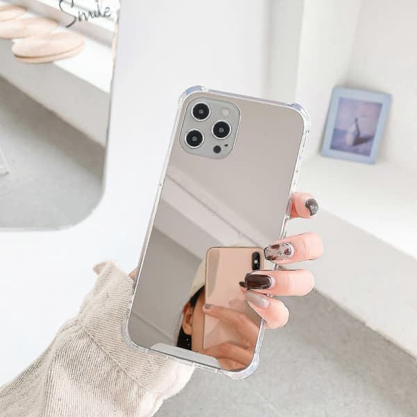 TPU + akrylbelegg speilveske til iPhone 13 Pro