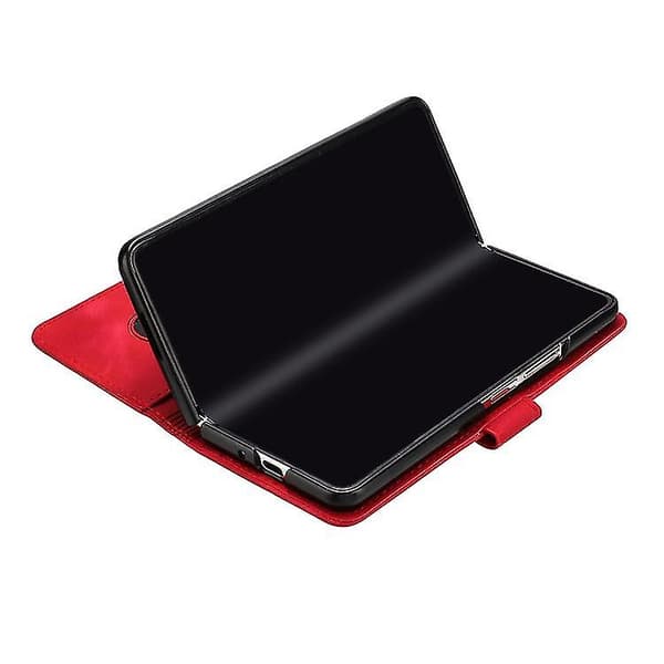 For Samsung Galaxy Z Fold4 Line Pattern Skin Feel Leather Phone Case