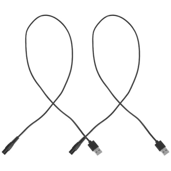 Elektrisk barbermaskine strømkabel USB-opladerkabel tilbehør til hårfjerning 8 stk.
