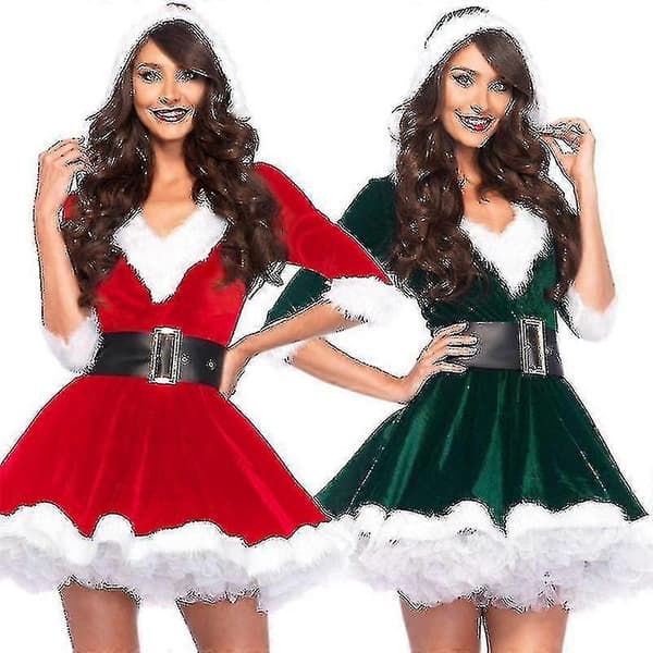 Julekostume til damer nederdel fest julekostume julekjole julepynt Z
