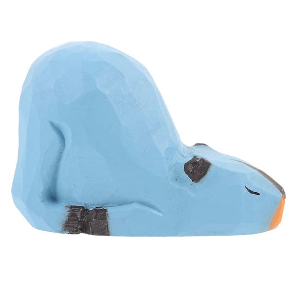 Trä Capybara Figurin Skrivbord Trä Capybara Staty Snideri Djur Prydnad