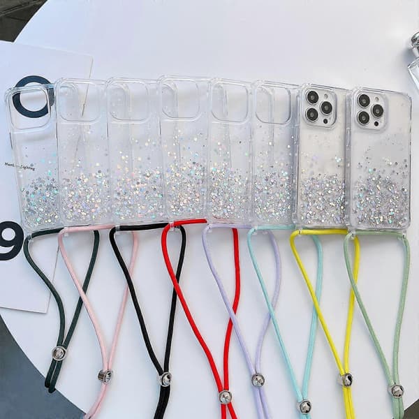 Epoxy genomskinligt telefonfodral för iPhone 13