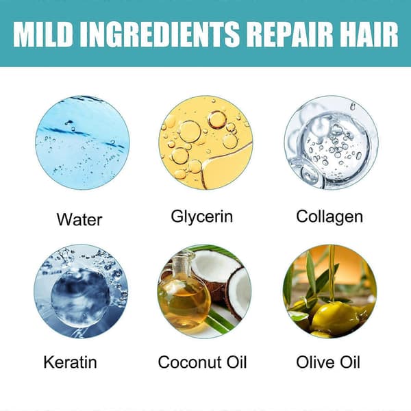 2025 Seneste Model Proteinkorrigerende Glattehårcreme, Glattefrit Hår
