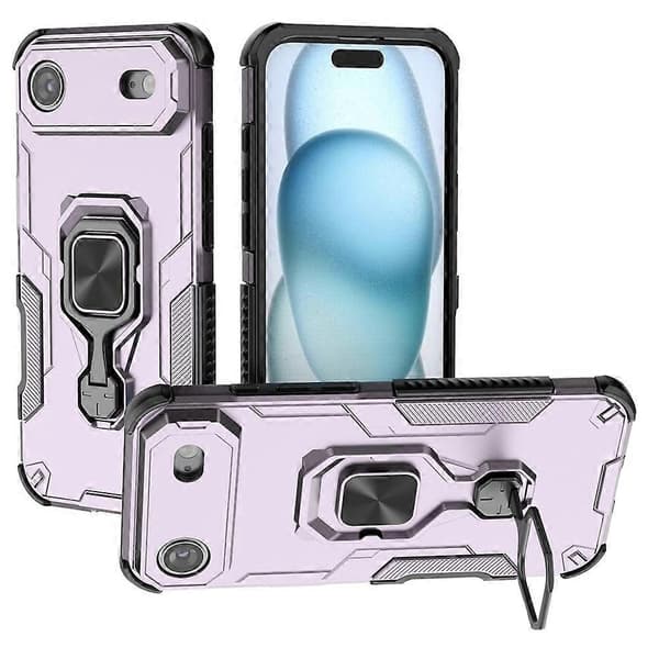 Kompatibel med iPhone 17 Air-deksel Roterbart ringstativ PC + TPU Støtsikkert telefondeksel