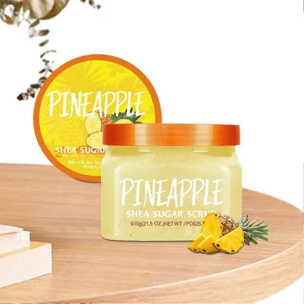 Shea Sugar Scrub Naturlig Saltskrubb Hudvård Kroppsskrubb Närande Badskrubb Unisex Kroppsskrubb 1 st